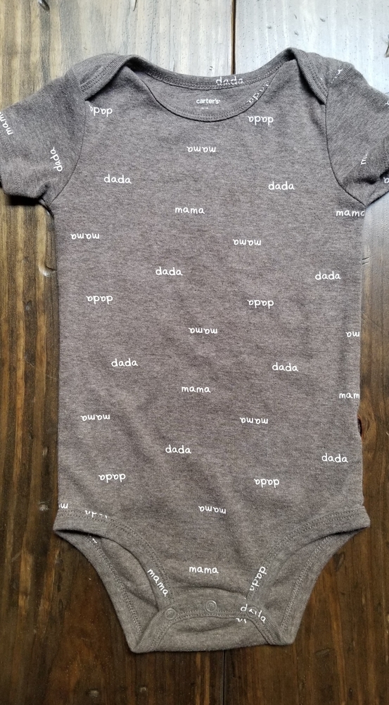 Carter's Short Sleeve Mama Dada Onesie Baby 24 Mo